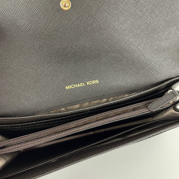 New Michael Kors Coated Canvas Logo Billfold Wallet - Picture 5 of 6